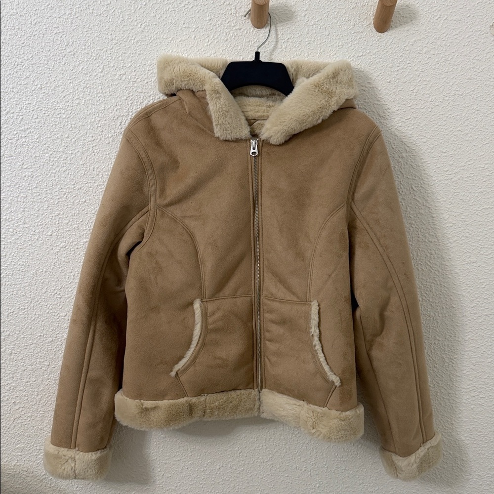 Hollister Tan Hooded Jacket